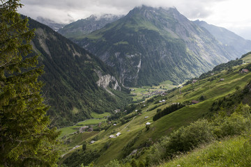 Naklejka premium Beautiful mountains landscape