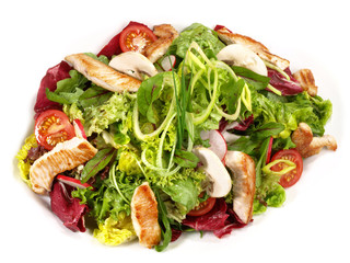 Salat mit Putenbrust