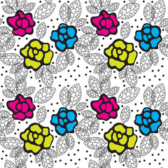 Varicoloured roses © Rud-Volha