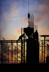 construction silhouette - 44829648