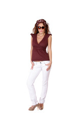 Woman in jeans