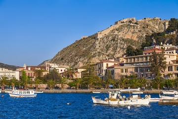 Fototapeta na wymiar Nafplio , a seaport town in the Peloponnese in Greece