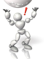 Robot is in a hurry.