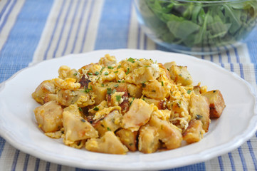 Knödel mit Ei