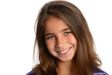 Portrait of Young Girl Smiling