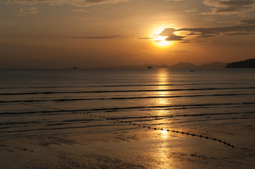 Peaceful sunset over the ocean