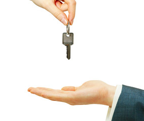 hand holds a key