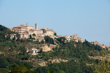 Panoramic View Of Montepulciano ,Tuscany, Italy.
