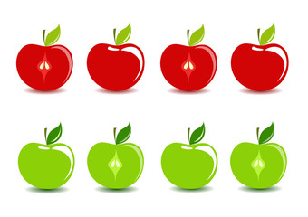äpfel rot und grün