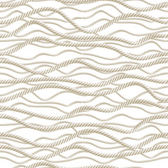 Ropes seamless pattern, vector background.