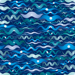 Fototapeta premium Water marine dark blue background.