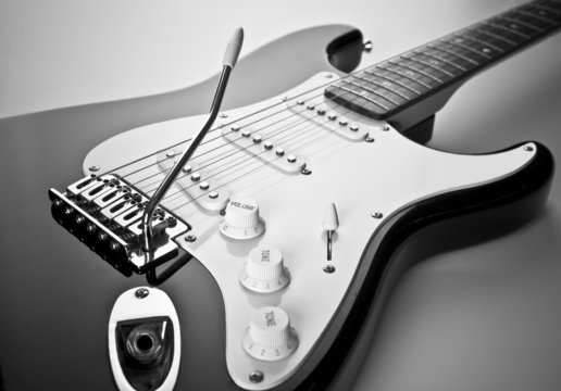 Detail of electric guitar