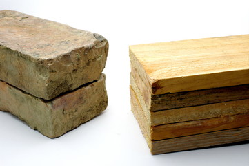 Brick versus wood