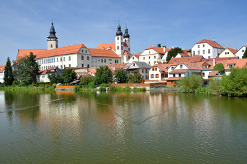 Fototapeta na wymiar Telc, miasto na Morawach, w Republice Czeskiej.