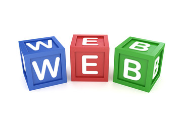 Toy Block with web word