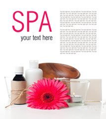 Products for body care and spa template