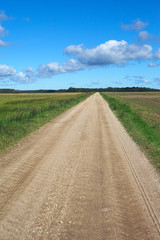 Naklejka premium Rural road.