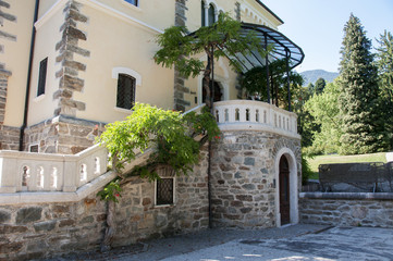 Naklejka premium big building in Italy in the place Levico Terme