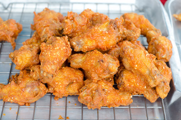fried Chicken , thai street food.