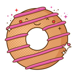 Smiling donut