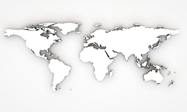 3d world map