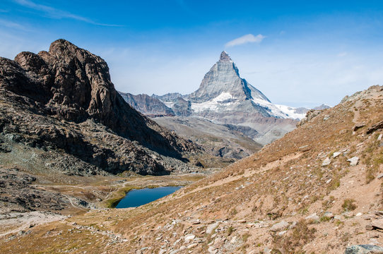 Matterhorn, Riffelhorn und Riffelsee