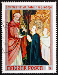 Postage stamp Hungary 1970 Legend of St. Catherine