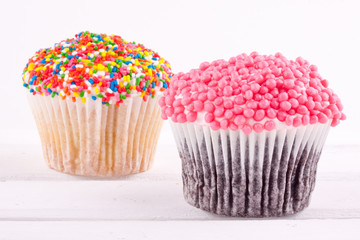 colorful cupcakes