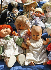 collection of antique dolls items on sale  market
