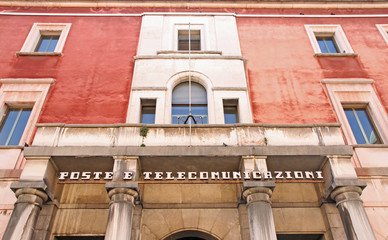Palace of posts and telecommunications in a in Italy