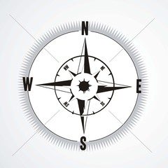 compass in white background