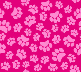 background animal footprints vector illustration