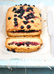 Polenta, orange and currant loaf