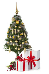 Christmas tree with gift