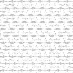 Seamless fish and floral pattern