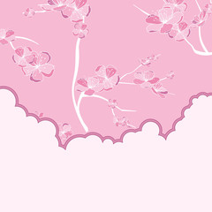 floral cutout frame