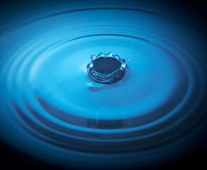 Water drop close up