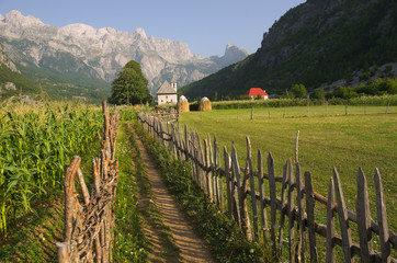 Theth Valley In Albanian Alps - 44863874