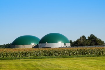 Biogasanlage - obrazy, fototapety, plakaty