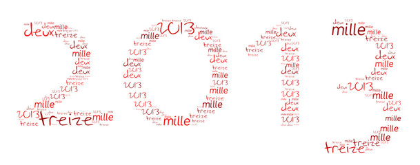 Nuage de Mot : 2013 1 rouge