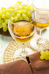 A glass of wine