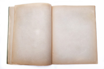 vintage book with blank pages