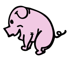 Cartoon pig