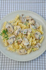 Pasta mit Champignonsauce