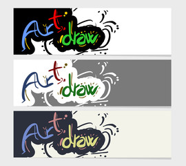 Art color draw banner