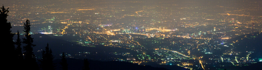 Night city of Almaty