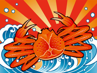 大漁旗カニ © ヨーグル