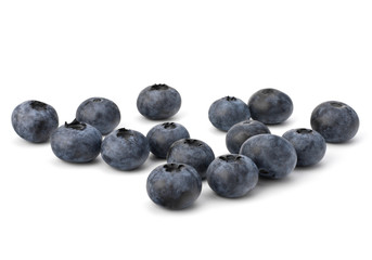 Bilberries or whortleberries cutout
