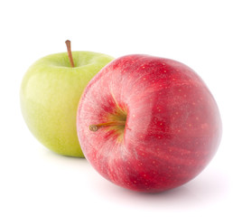 Red and green apple