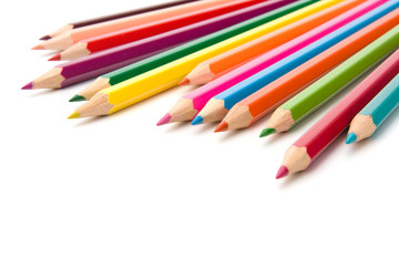 Colouring crayon pencils